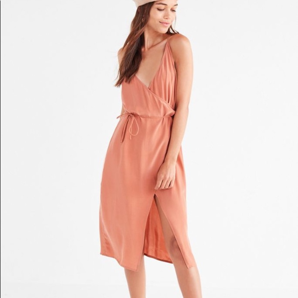 Sir the Label x Urban Outfitters Peach Slip Dress